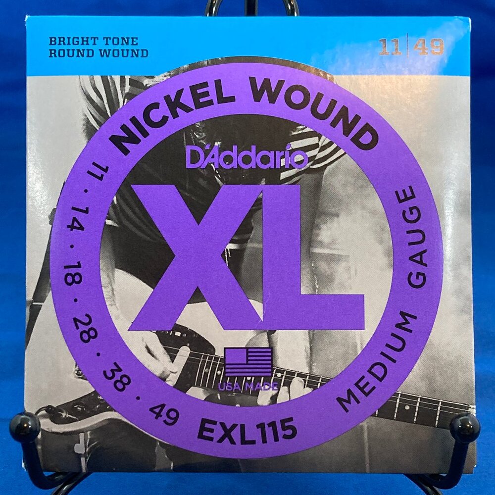 D'Addario EXL115 XL Nickel Electric Guitar Strings 11/49 Medium